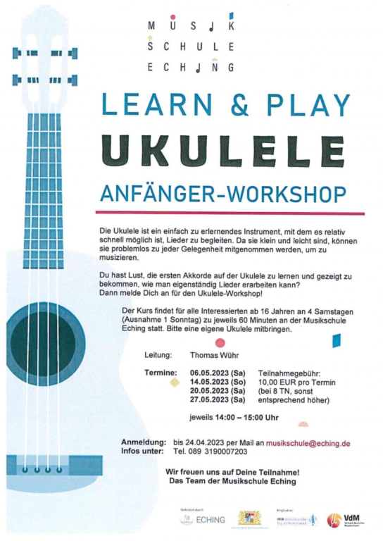 Ukulele blau