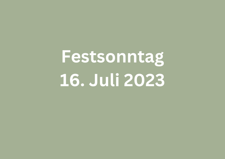 Festprogramm 1250-Jahre Eching - Sonntag, 16.07.2023